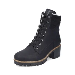 Sale Women'S Corded Boots Deep Black Ladies Ankle Boots & Boots