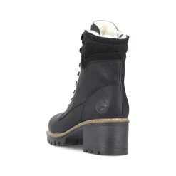 Sale Women'S Corded Boots Deep Black Ladies Ankle Boots & Boots