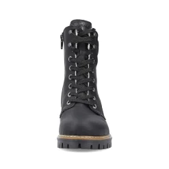 Sale Women'S Corded Boots Deep Black Ladies Ankle Boots & Boots