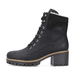 Sale Women'S Corded Boots Deep Black Ladies Ankle Boots & Boots