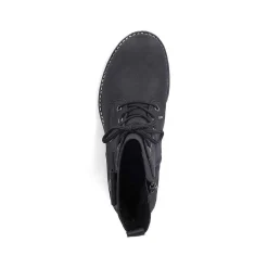 Online Women'S Corded Boots Deep Black Ladies Ankle Boots & Boots