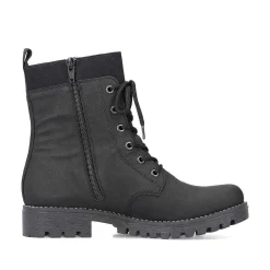 Online Women'S Corded Boots Deep Black Ladies Ankle Boots & Boots