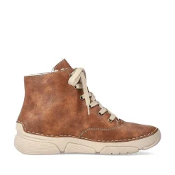 Outlet Women'S Corded Boots Chestnut Brown Ladies Ankle Boots & Boots