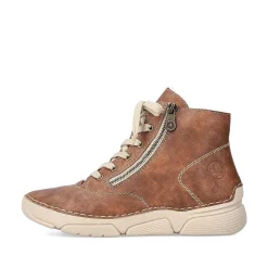 Outlet Women'S Corded Boots Chestnut Brown Ladies Ankle Boots & Boots