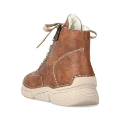 Outlet Women'S Corded Boots Chestnut Brown Ladies Ankle Boots & Boots