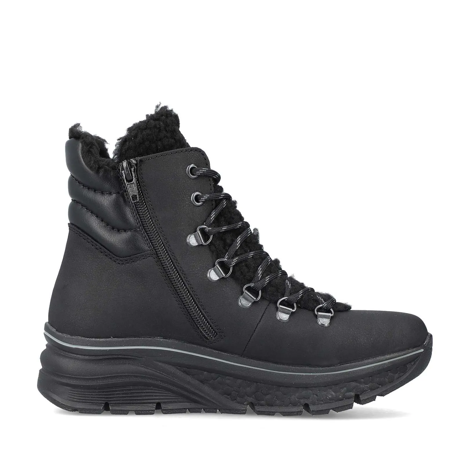 Online Women'S Corded Boots Asphalt Black Ladies Ankle Boots & Boots
