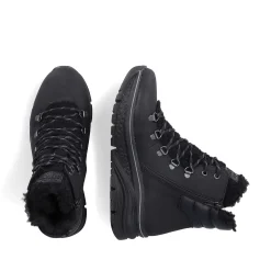 Online Women'S Corded Boots Asphalt Black Ladies Ankle Boots & Boots