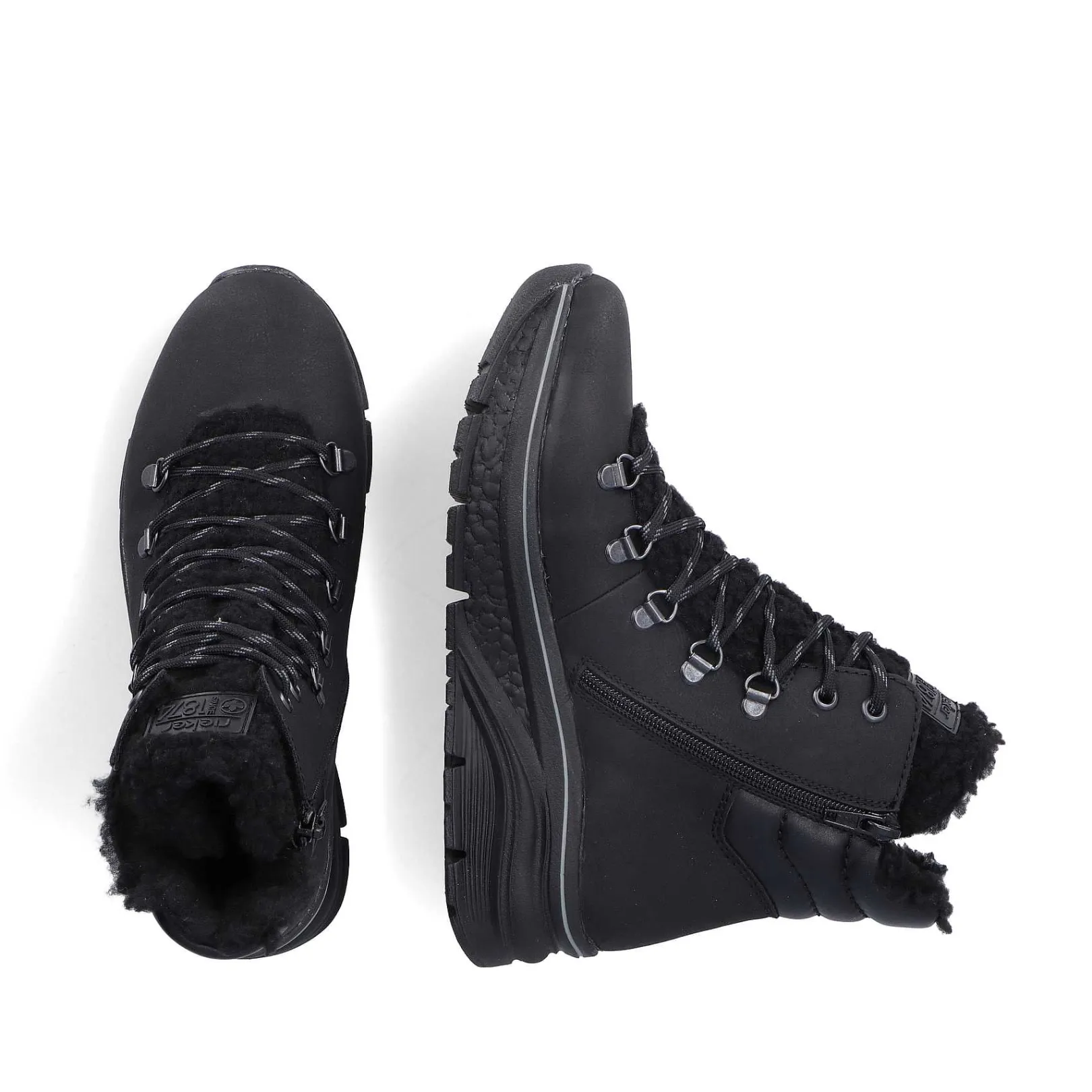 Online Women'S Corded Boots Asphalt Black Ladies Ankle Boots & Boots