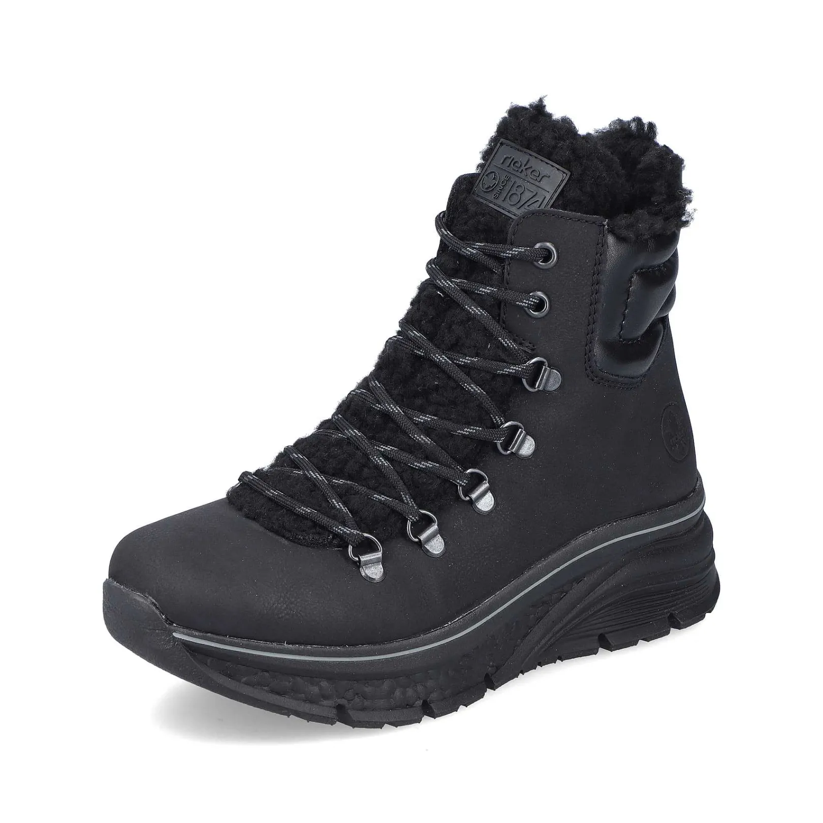 Online Women'S Corded Boots Asphalt Black Ladies Ankle Boots & Boots