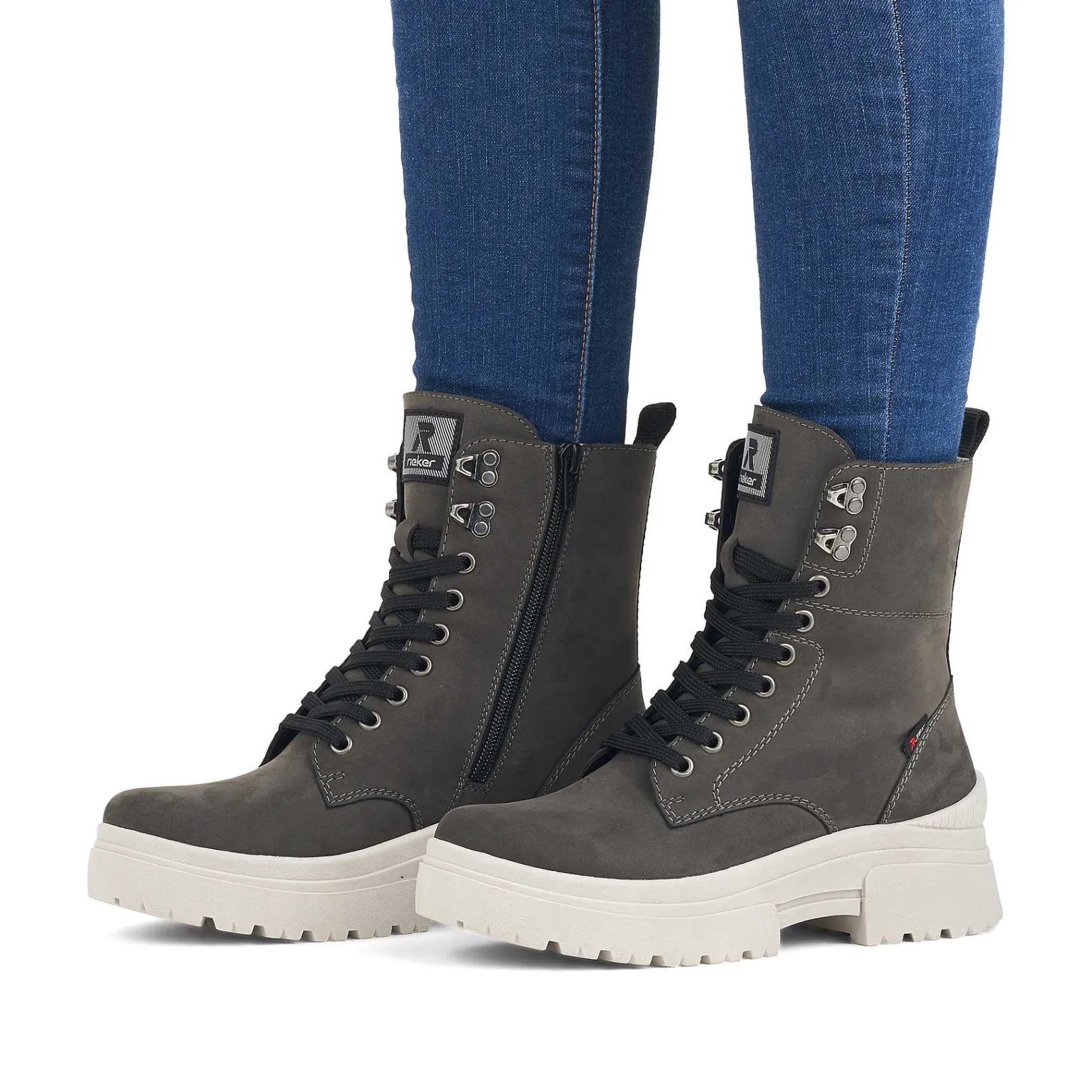 Outlet Women'S Corded Boots Graphite Ladies Ankle Boots & Boots