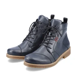 Outlet Women'S Corded Boots Navy Blue Ladies Ankle Boots & Boots