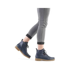 Outlet Women'S Corded Boots Navy Blue Ladies Ankle Boots & Boots
