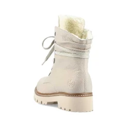 Outlet Women'S Corded Boots Cream Beige Ladies Ankle Boots & Boots