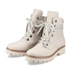 Outlet Women'S Corded Boots Cream Beige Ladies Ankle Boots & Boots