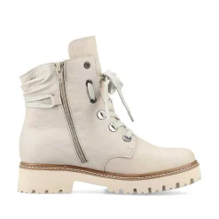 Outlet Women'S Corded Boots Cream Beige Ladies Ankle Boots & Boots