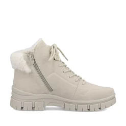 Women'S Corded Boots Light Beige Ladies Ankle Boots & Boots