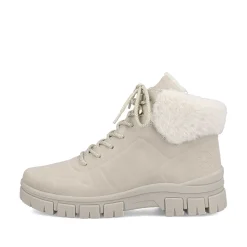 Women'S Corded Boots Light Beige Ladies Ankle Boots & Boots