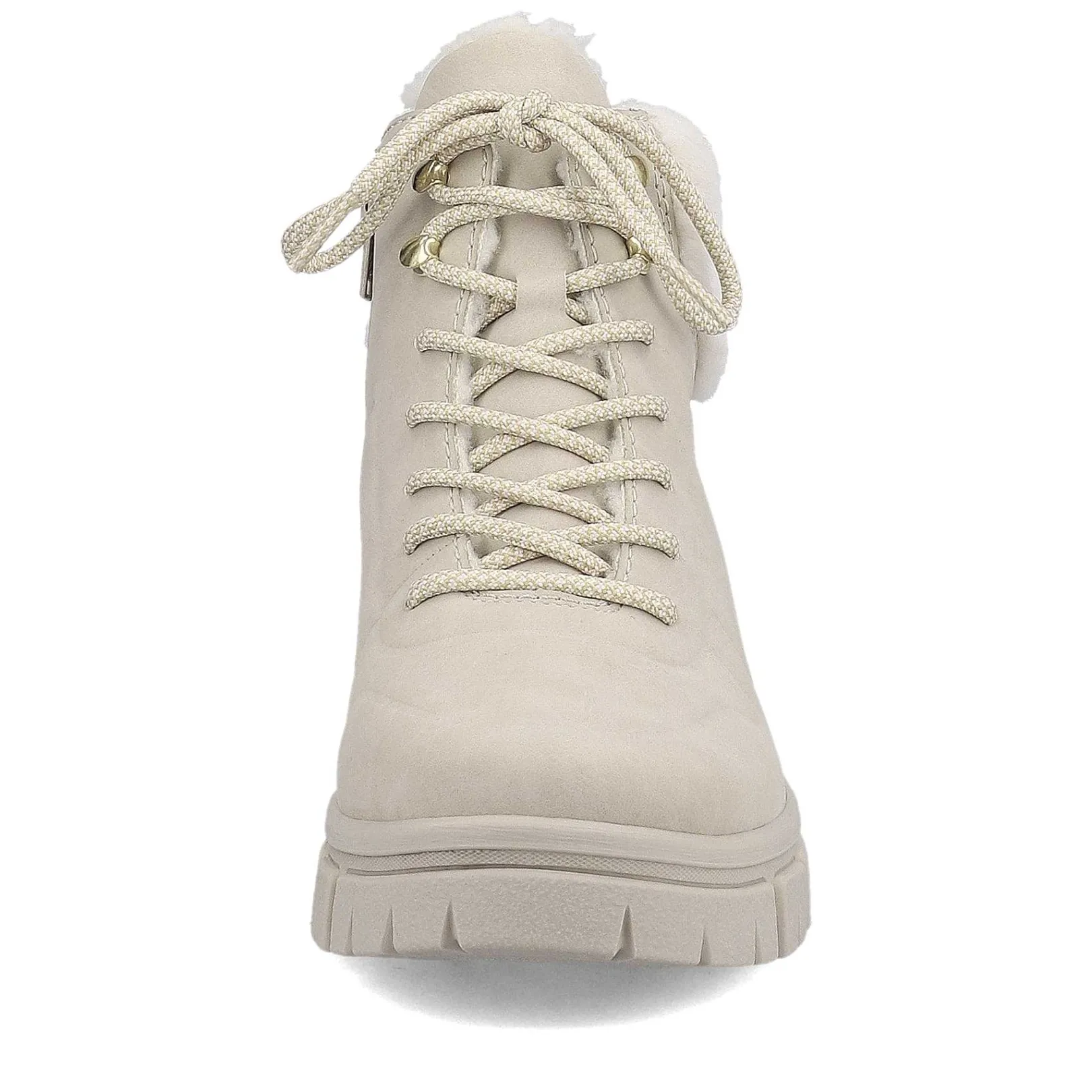 Women'S Corded Boots Light Beige Ladies Ankle Boots & Boots