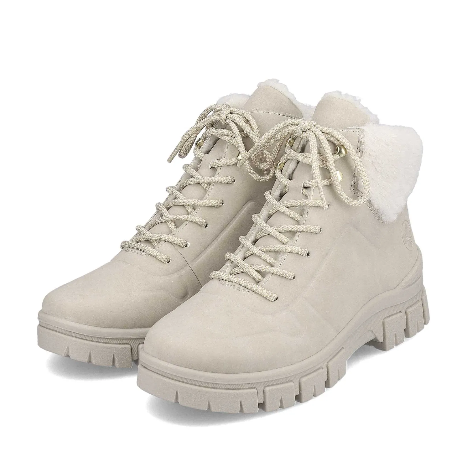 Women'S Corded Boots Light Beige Ladies Ankle Boots & Boots