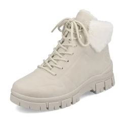 Women'S Corded Boots Light Beige Ladies Ankle Boots & Boots