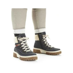 Hot Women'S Corded Boots Sea Blue Ladies Ankle Boots & Boots