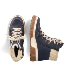 Hot Women'S Corded Boots Sea Blue Ladies Ankle Boots & Boots