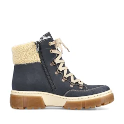 Hot Women'S Corded Boots Sea Blue Ladies Ankle Boots & Boots