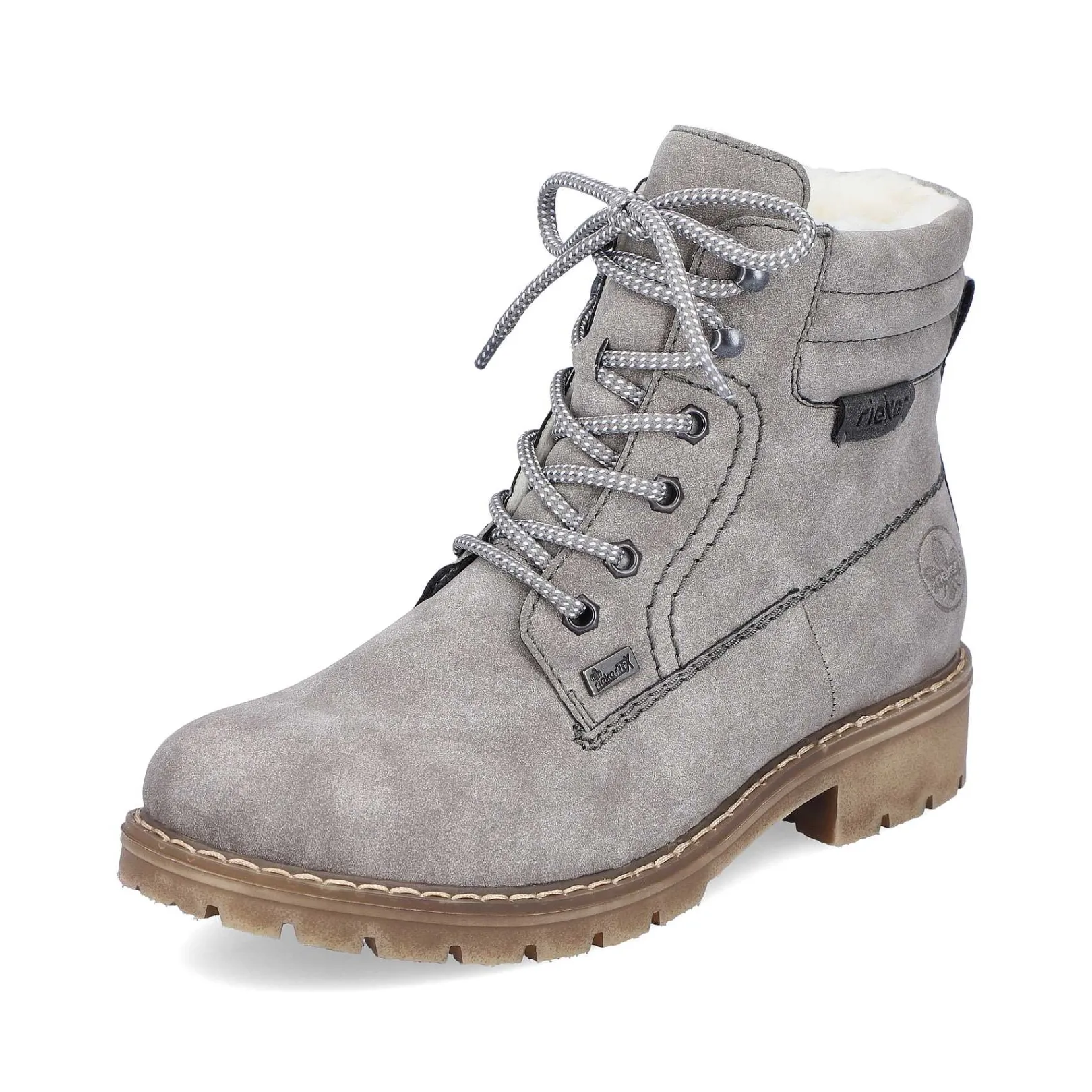 Hot Women'S Corded Boots Silver Gray Ladies Ankle Boots & Boots