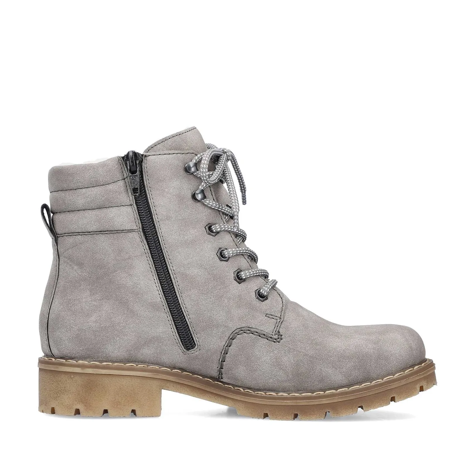 Hot Women'S Corded Boots Silver Gray Ladies Ankle Boots & Boots