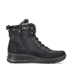 New Women'S Corded Boots Night Black Ladies Ankle Boots & Boots