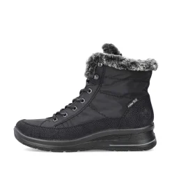 New Women'S Corded Boots Night Black Ladies Ankle Boots & Boots