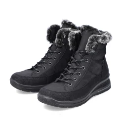 New Women'S Corded Boots Night Black Ladies Ankle Boots & Boots