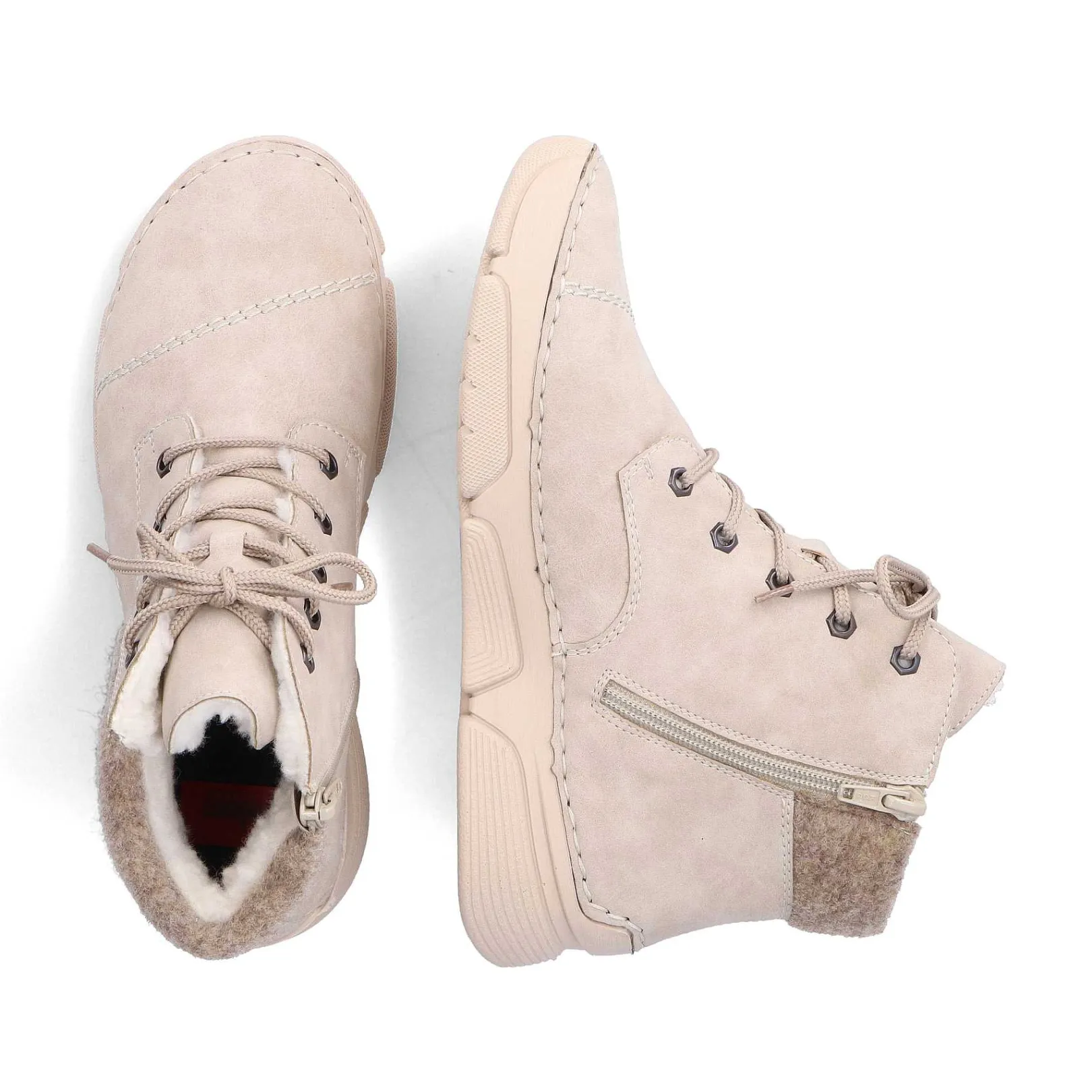 Sale Women'S Corded Boots Light Beige Ladies Ankle Boots & Boots