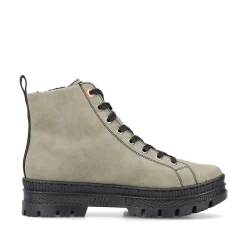 Clearance Women'S Corded Boots Grey-Green-Black Ladies Ankle Boots & Boots