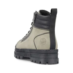 Clearance Women'S Corded Boots Grey-Green-Black Ladies Ankle Boots & Boots