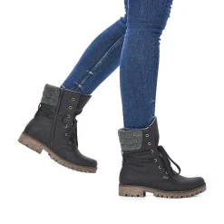 Online Women'S Corded Boots Night Black Ladies Ankle Boots & Boots