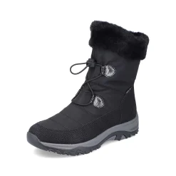 Women'S Corded Boots Night Black Ladies Ankle Boots & Boots