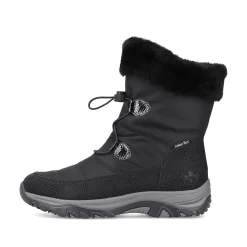 Women'S Corded Boots Night Black Ladies Ankle Boots & Boots