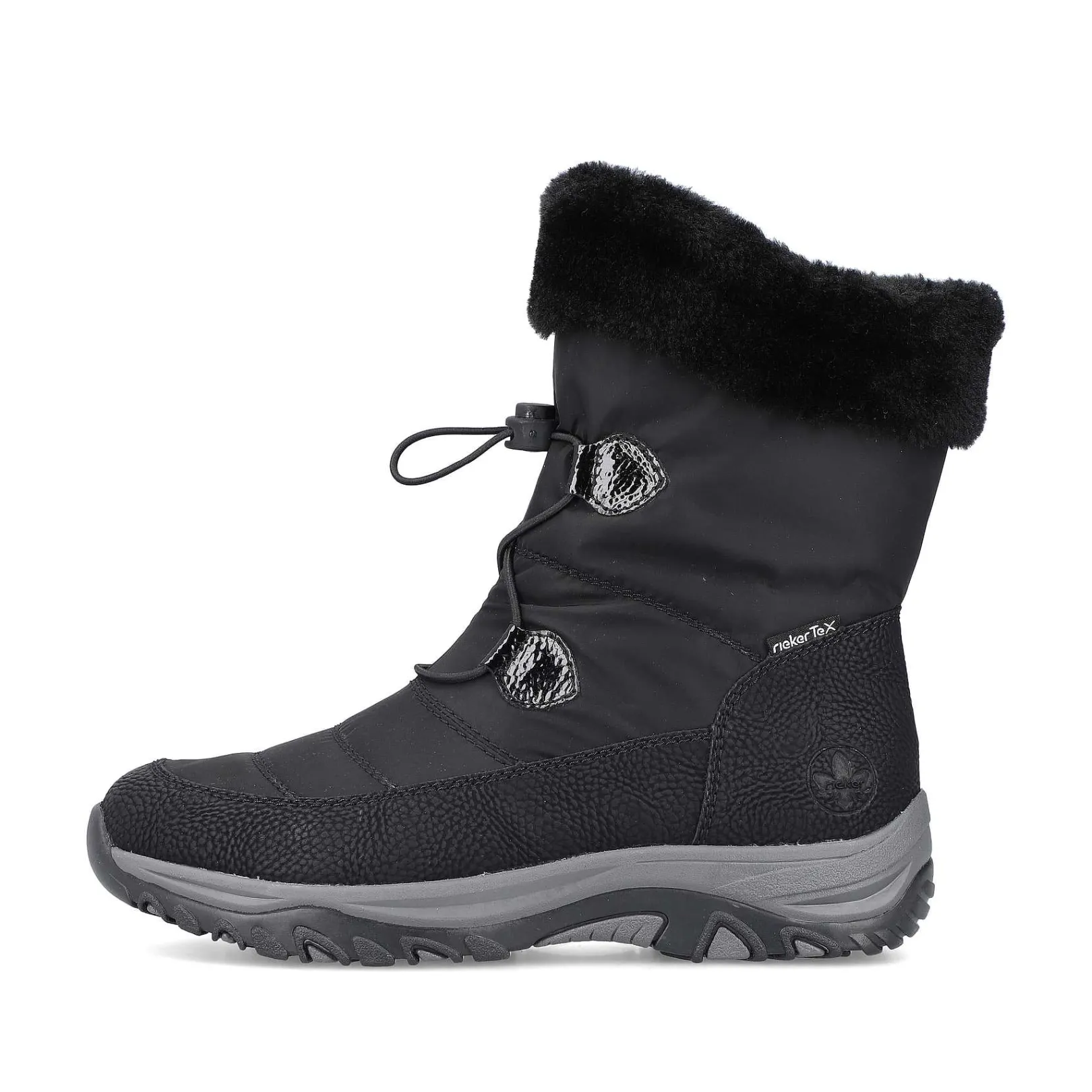 Women'S Corded Boots Night Black Ladies Ankle Boots & Boots