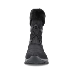 Women'S Corded Boots Night Black Ladies Ankle Boots & Boots