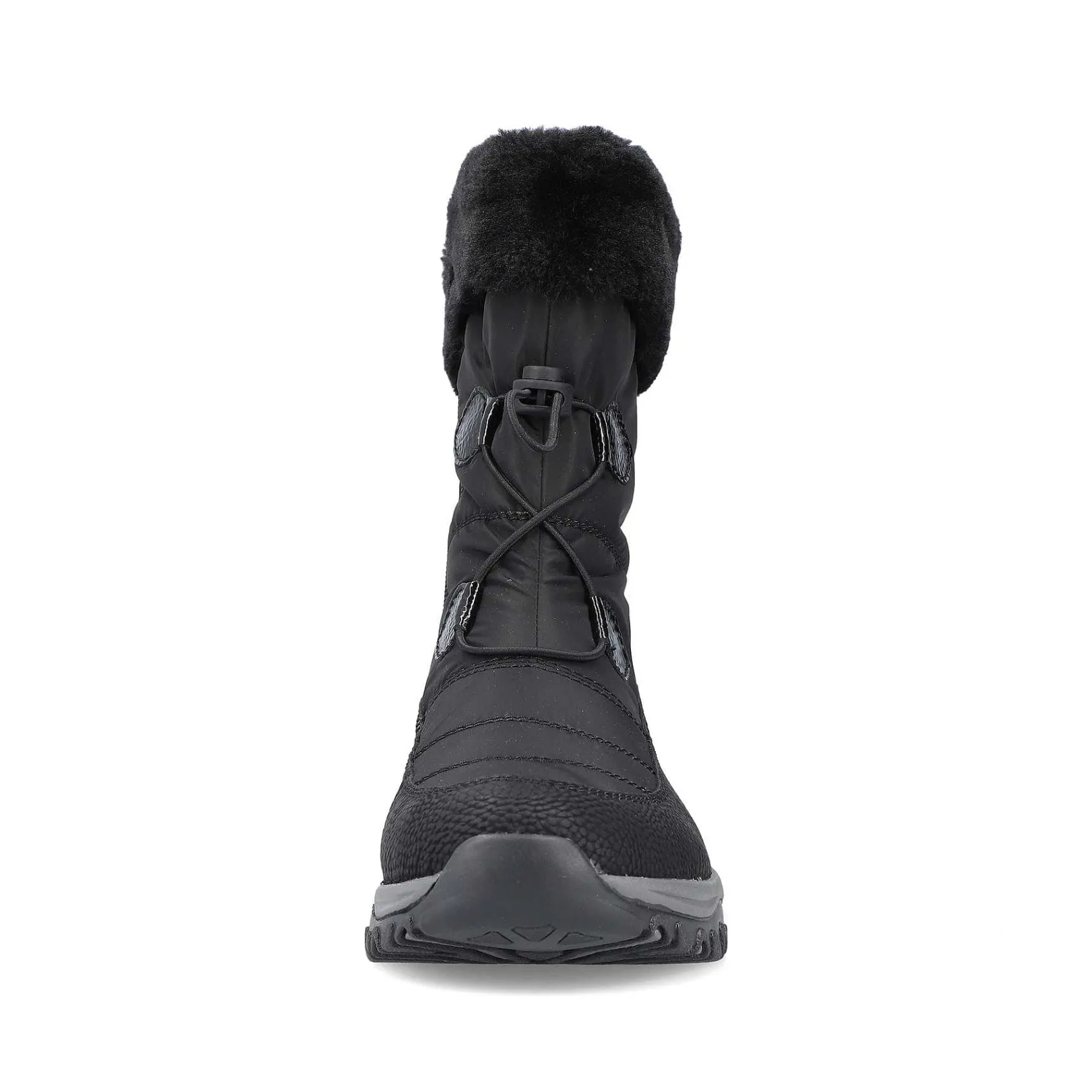 Women'S Corded Boots Night Black Ladies Ankle Boots & Boots