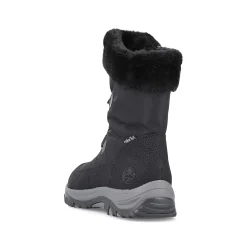 Women'S Corded Boots Night Black Ladies Ankle Boots & Boots