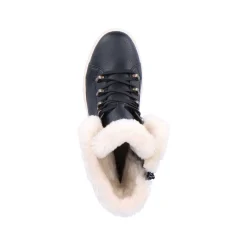 Online Women'S Corded Boots Deep Black Ladies Ankle Boots & Boots