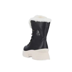 Online Women'S Corded Boots Deep Black Ladies Ankle Boots & Boots
