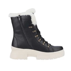 Online Women'S Corded Boots Deep Black Ladies Ankle Boots & Boots