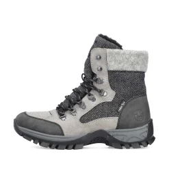 Online Women'S Corded Boots Silver Gray Ladies Ankle Boots & Boots
