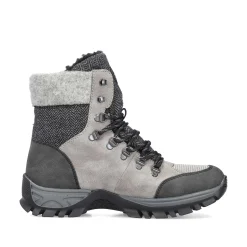 Online Women'S Corded Boots Silver Gray Ladies Ankle Boots & Boots