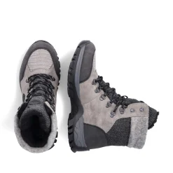 Online Women'S Corded Boots Silver Gray Ladies Ankle Boots & Boots