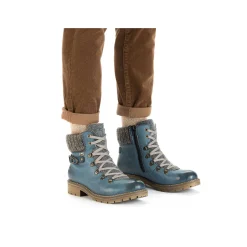 Best Women'S Corded Boots, Slate Blue Ladies Ankle Boots & Boots