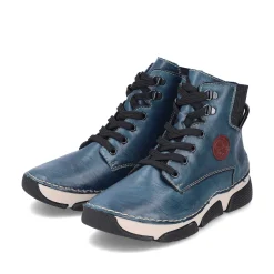 Hot Women'S Corded Boots Cyan Blue Ladies Ankle Boots & Boots